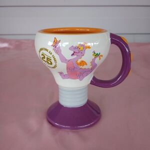 Disney Figment Cup Mug 25th Anniversary 2018 Flower and Garden Lightbulb